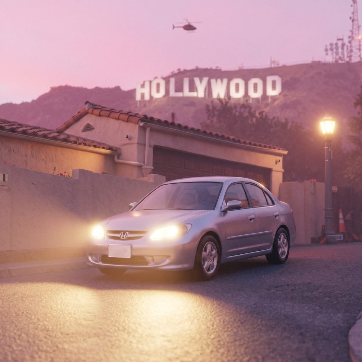 Under the Hollywood sign